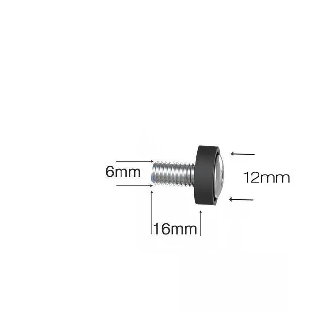 Alt view image 2 of 6 - 60-Pack M6 x 16mm Screws and Cage Nuts for 1U 2U 6U 12U Server Shelf Cabinets Rack Mount Screw cage nut