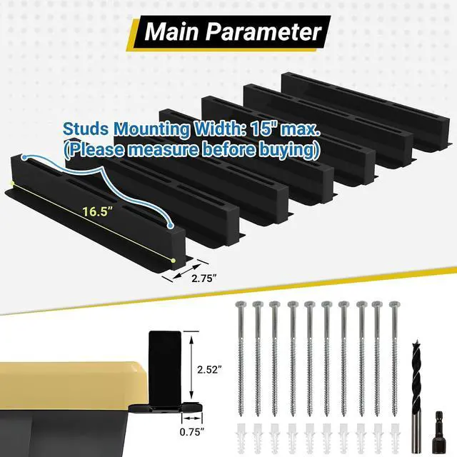 Alt view image 2 of 7 - 6-bin Overhead Garage Storage Rack, Ceiling Storage Racks