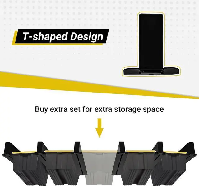 Alt view image 5 of 7 - 6-bin Overhead Garage Storage Rack, Ceiling Storage Racks