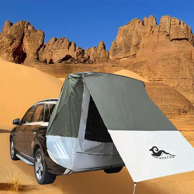 Alt view image 7 of 7 - SUV Tailgate Tent with Awning, 2-Person Hatchback Tent for Camping