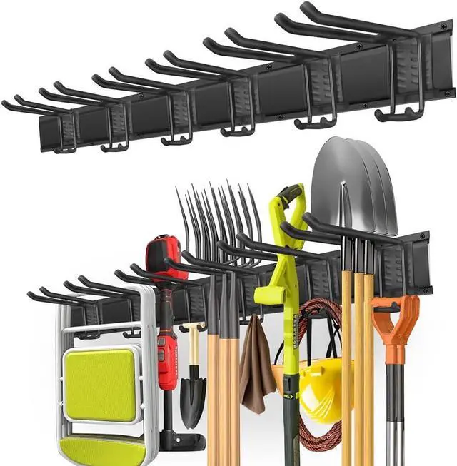 Main image of PIYILO 48 in Garage Tool Organizer Wall Mount, Adjustable Tool Storage Rack