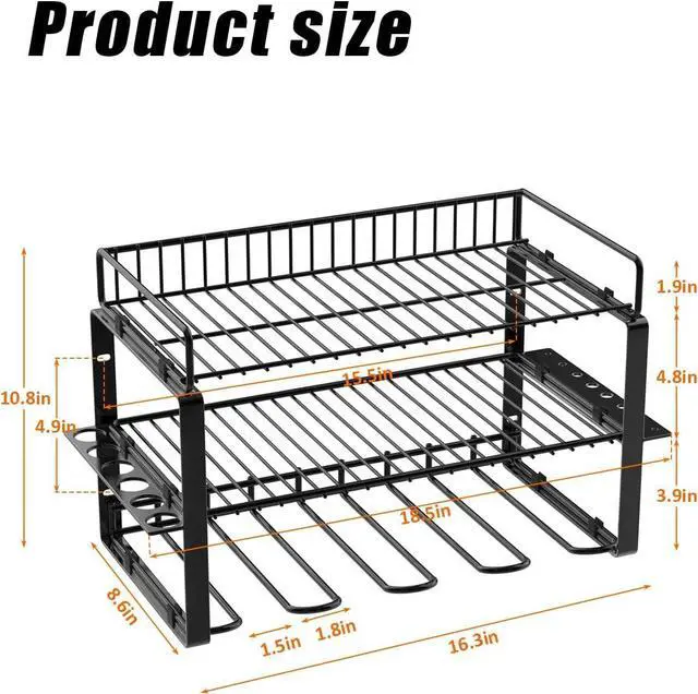 Alt view image 5 of 7 - Power Tool Organizer Holder - Wall Mount Style for Power Tool Drill as Heavy Duty Tool Shelf & Tool Rack with Compact Packed with Color Box, Great Gift for Man