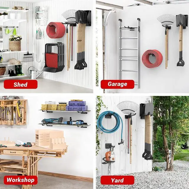 Alt view image 7 of 7 - Ultrawall Garage Storage Hooks, Heavy Duty Steel Tool Organizer