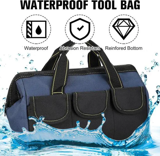 Alt view image 3 of 6 - Silkfly 6 Pack Tool Bag for Men, 16 Inch, Blue Red Yellow