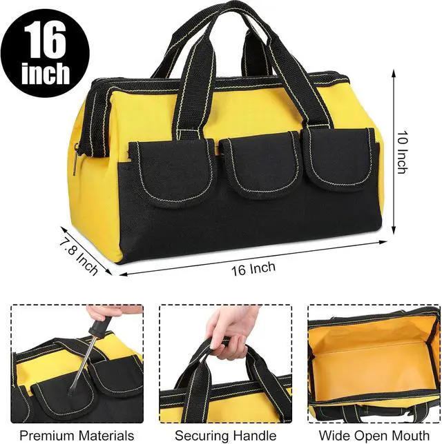 Alt view image 2 of 6 - Silkfly 6 Pack Tool Bag for Men, 16 Inch, Blue Red Yellow