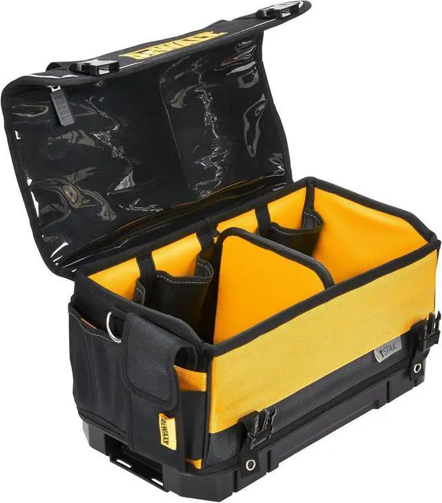 Alt view image 3 of 4 - DEWALT TSTAK Tool Bag, 16-inch Durable Tote with Tool Organizer and Hard Bottom (DWST17623)