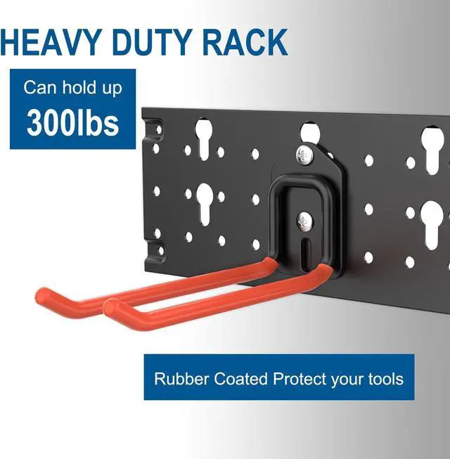Alt view image 5 of 6 - Wallmaster Wall Mount Garage Tool Storage Rack Folding Chair Hangers