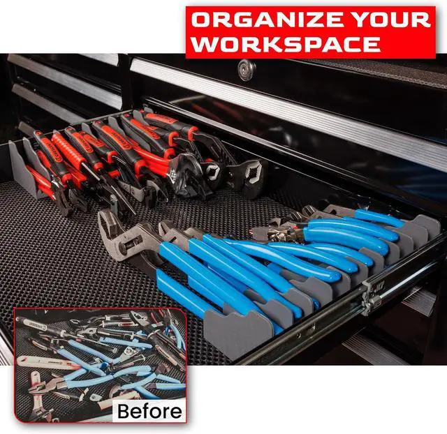 Alt view image 2 of 6 - Plier and Wrench Organizer Rack (2 Pack)
