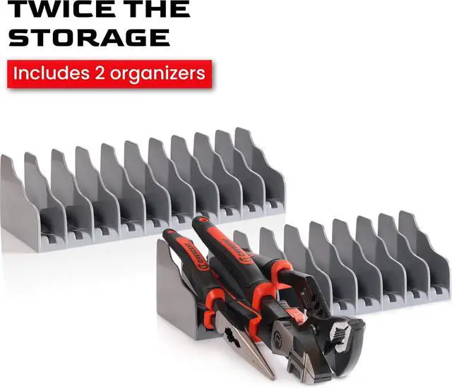 Alt view image 3 of 6 - Plier and Wrench Organizer Rack (2 Pack)