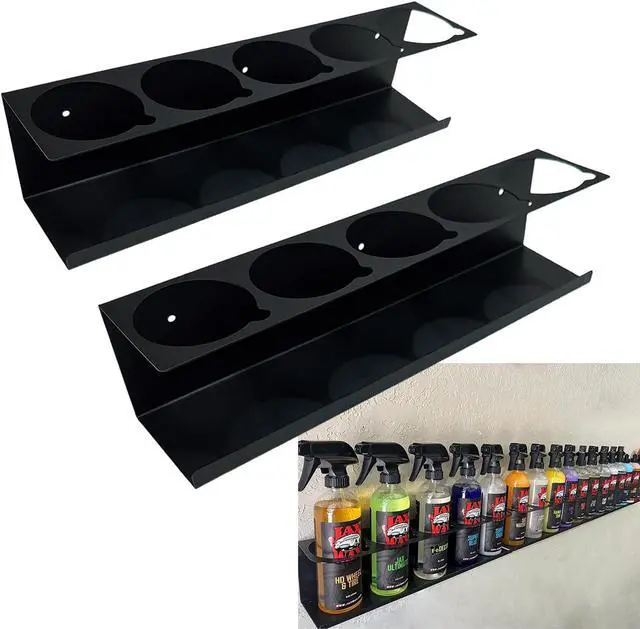 Main image of Spray Can Holder Organizer Aerosol Can Rack Wall Mount Spray Paint Storage Fit For Garage And Workspace (Pack of 2)