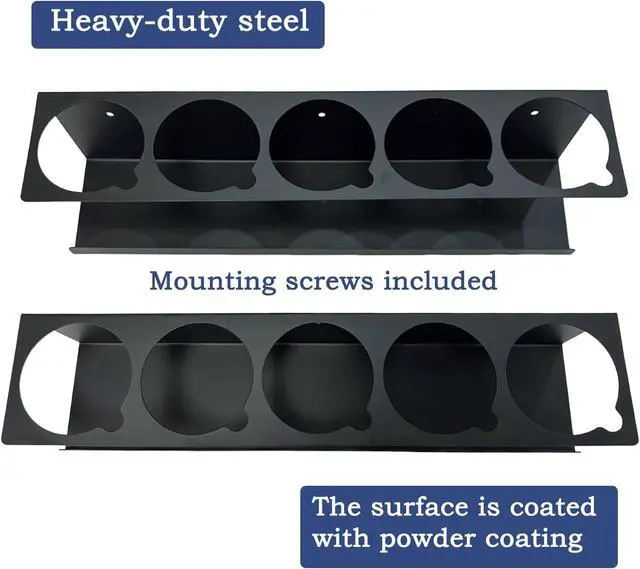 Alt view image 3 of 6 - Spray Can Holder Organizer Aerosol Can Rack Wall Mount Spray Paint Storage Fit For Garage And Workspace (Pack of 2)