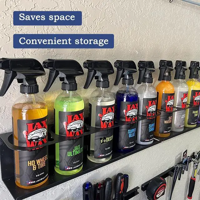 Alt view image 4 of 6 - Spray Can Holder Organizer Aerosol Can Rack Wall Mount Spray Paint Storage Fit For Garage And Workspace (Pack of 2)