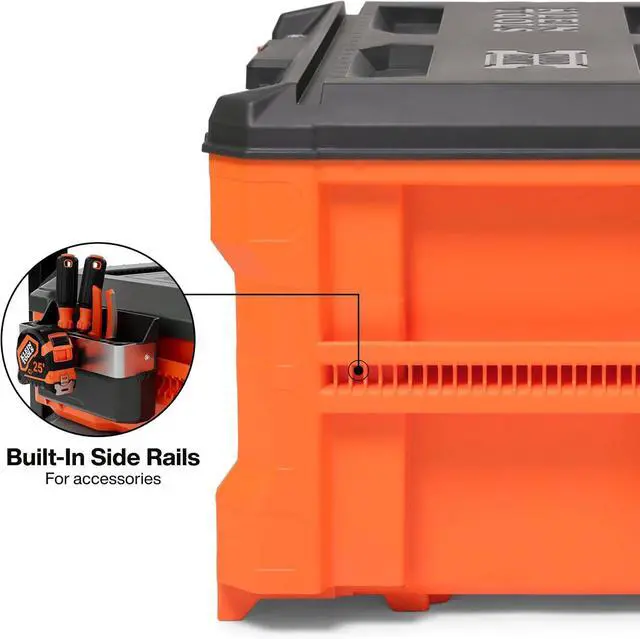 Alt view image 5 of 7 - Klein Tools 54823MB MODbox 3-Drawer Tool Box Organizer, Heavy-Duty Tool Storage, Stackable Module, 50-Pound Capacity