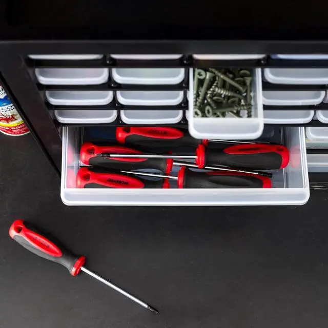Alt view image 6 of 7 - IRIS USA 36-Drawer Storage Cabinet, Garage Tool Screws, Made in USA, Black