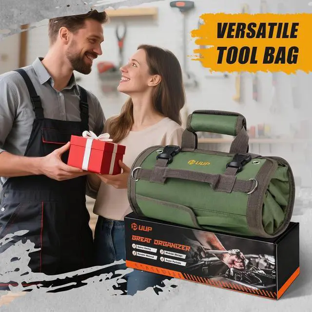 Alt view image 4 of 6 - Tool Bag Roll Up, UUP Heavy Duty Portable Soft Tool Storage Gifts for Men