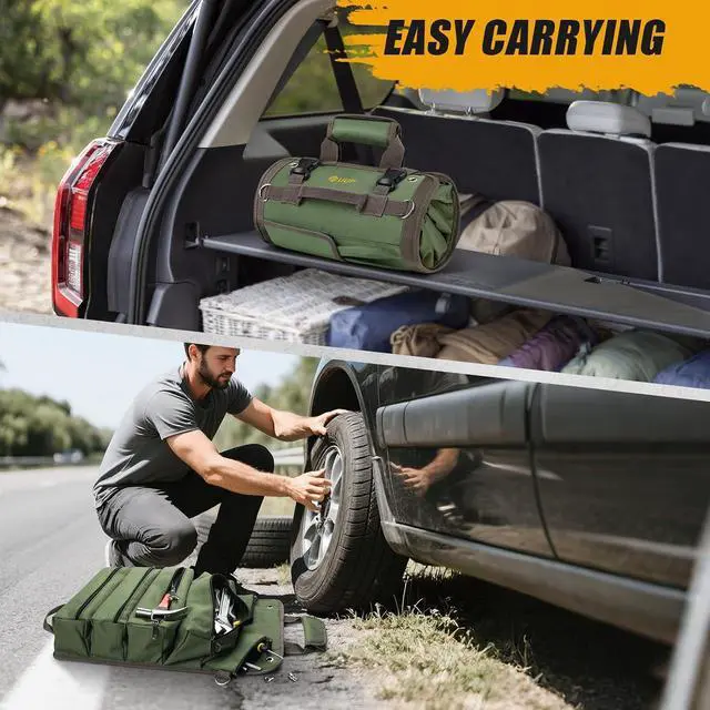 Alt view image 5 of 6 - Tool Bag Roll Up, UUP Heavy Duty Portable Soft Tool Storage Gifts for Men
