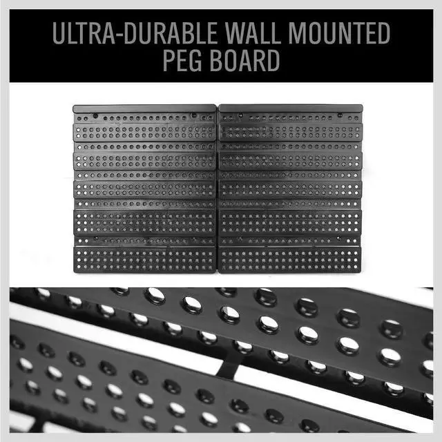 Alt view image 6 of 7 - SEDY 30-Bin Wall-Mounted Storage Rack System - Heavy-Duty Garage Tool Organizer for Screws, Nuts, Bolts, Nails, Beads, and Small Hardware Parts - Easy Installation and Customizable