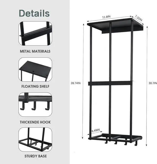 Alt view image 5 of 6 - Camping Chair Rack for Garage Storage,Garage Organization Wall