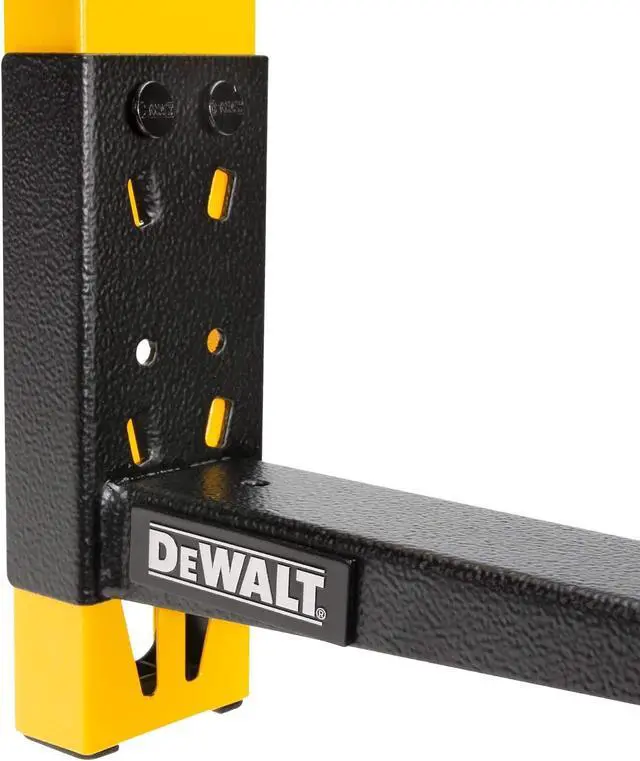 Alt view image 3 of 7 - DEWALT 3-Piece Wall Mount Cantilever Wood and Lumber Storage Rack for Workshop Shelving, Multi-Depth Storage, Supports a Total of 273 lbs.