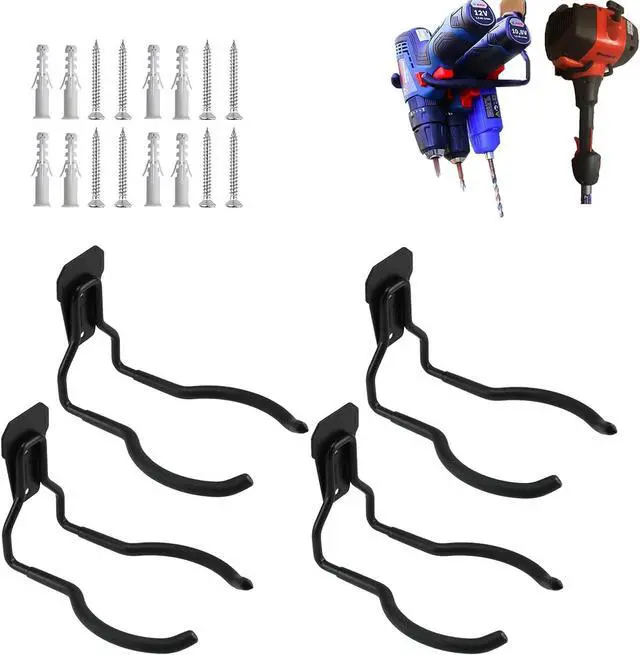 Main image of Power Tool Hanger, Garage Wall Hooks, Utility Hooks for Garage Tool Organizers and Storage (4 Pack), WEH01