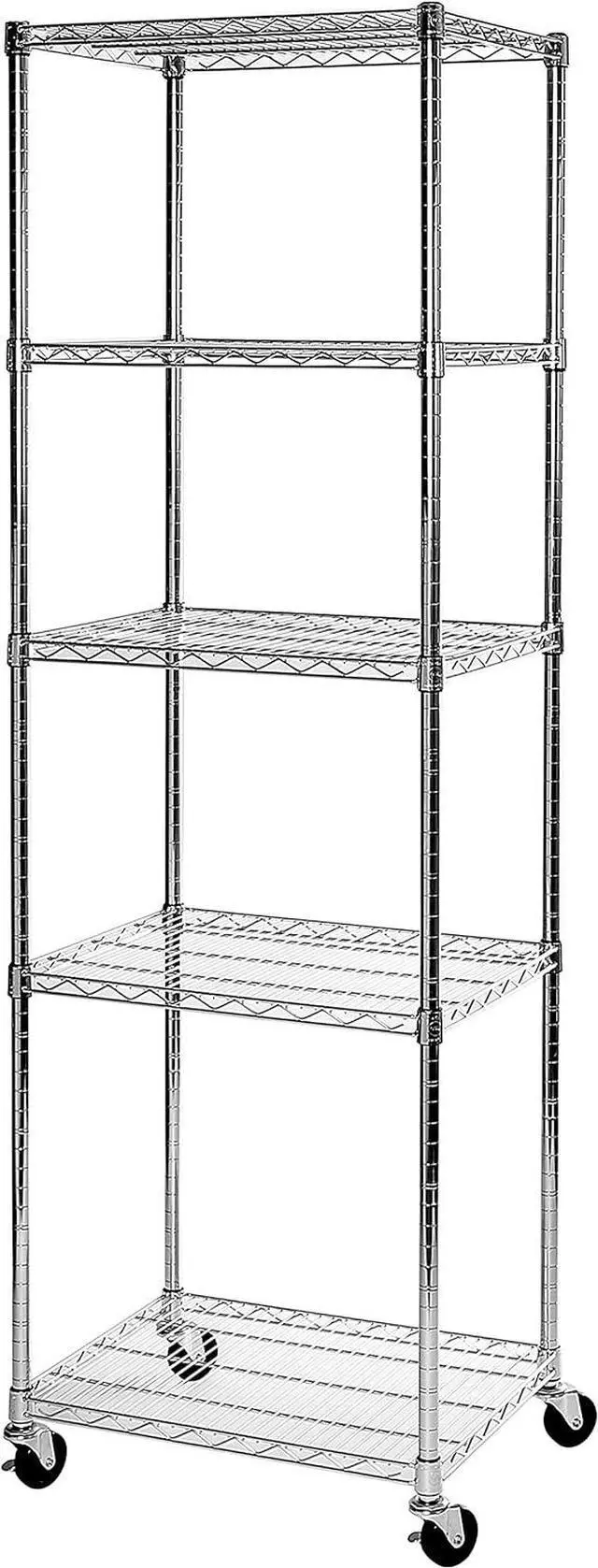 Main image of UltraDurable 5-Tier NSF Steel Wire Shelving, 24"W x 18"D x 75"H