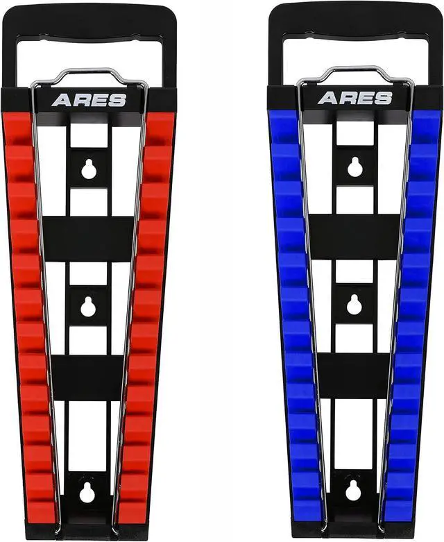 Alt view image 7 of 7 - ARES 62043 2-Pc Wrench Holder Rack Set - SAE & Metric, Locking Bar
