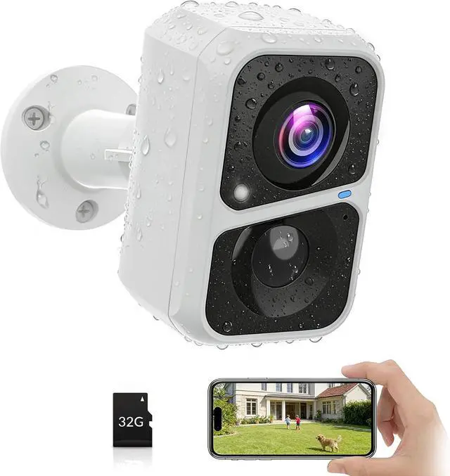 Main image of Vicohome 2K Wireless Battery-Powered WiFi Security Camera with SD Card