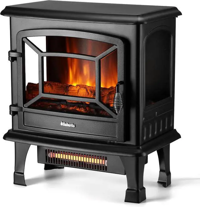 Main image of TURBRO Suburbs 20 in. Electric Fireplace Infrared Heater with Crackling Sound