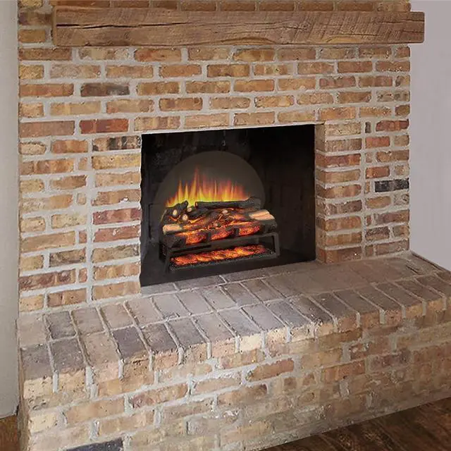 Alt view image 2 of 7 - LegendFlame 23" W Free Standing Electric Fireplace Log Set (EF290), Fireplace Insert, Heater 750W/1500W, Crackling Sound, Remote Control