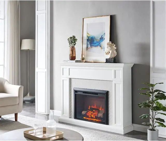 Alt view image 2 of 5 - LegendFlame Carl 28" W Electric Fireplace Insert (EF262), Fireplace Heater 750/1500W, Fire Crackling Sound, Remote Control