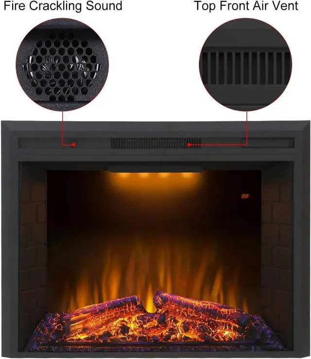 Alt view image 5 of 7 - Valuxhome 36 Inches Fireplace Insert