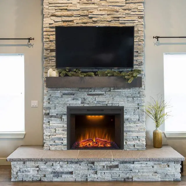 Alt view image 7 of 7 - Valuxhome 36 Inches Fireplace Insert