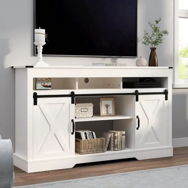 Alt view image 7 of 7 - FansaFurn Farmhouse TV Stand for 65+ Inch TV