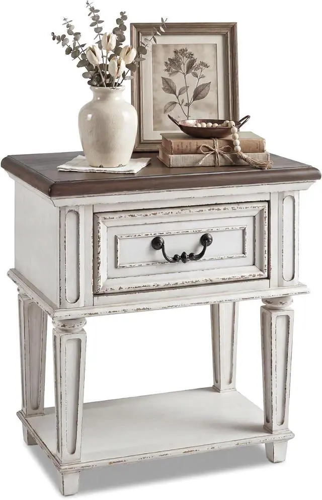 Main image of Signature Design by Ashley Realyn 24-in French Country 1-Drawer Nightstand