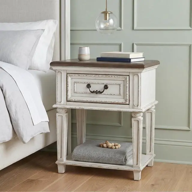 Alt view image 2 of 7 - Signature Design by Ashley Realyn 24-in French Country 1-Drawer Nightstand