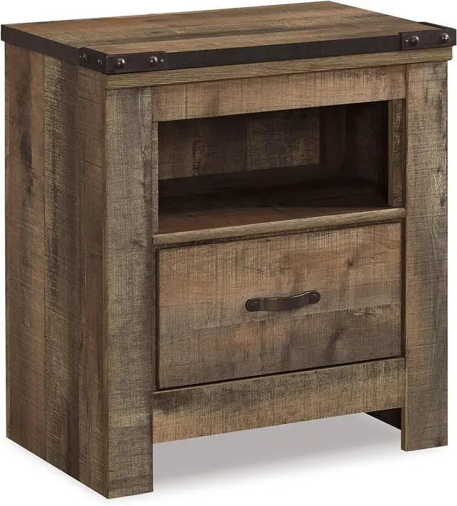Main image of Signature Design by Ashley Trinell Nightstand with Charging Station