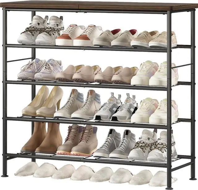 Alt view image 7 of 7 - SUOERNUO 5 Tier Shoe Rack Organizer for Closet Shoe Storage for Entryway