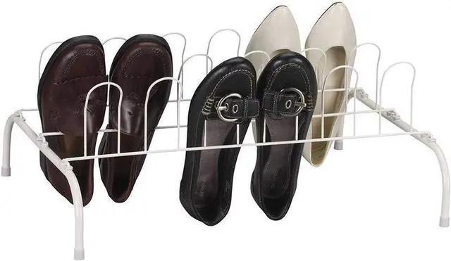 Main image of Household Essentials 9-Pair Wire Shoe Rack, White