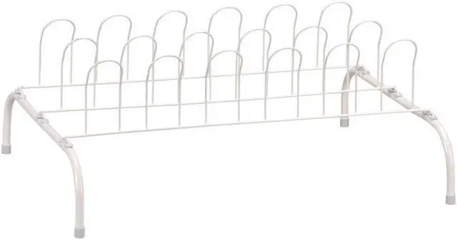 Alt view image 2 of 4 - Household Essentials 9-Pair Wire Shoe Rack, White