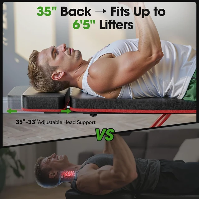 Alt view image 2 of 7 - FLYBIRD Adjustable Weight Bench, Full Body Workout Bench for Home Gym