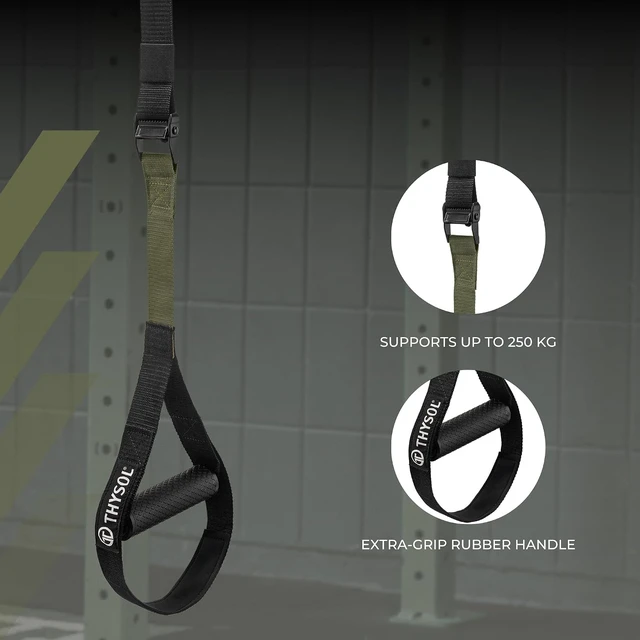 Alt view image 2 of 7 - THYSOL Suspension Resistance Trainer PRO Suspension Straps with Door Anchor