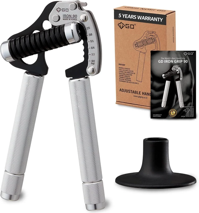 Main image of GD IRON GRIP Grip Strength Trainer Hand Gripper Forearm Strengthener Metal