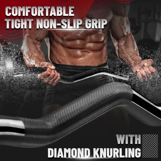Alt view image 4 of 6 - Yes4All Curl & Straight Barbells, Standard & Olympic Bars for Home Strength Training