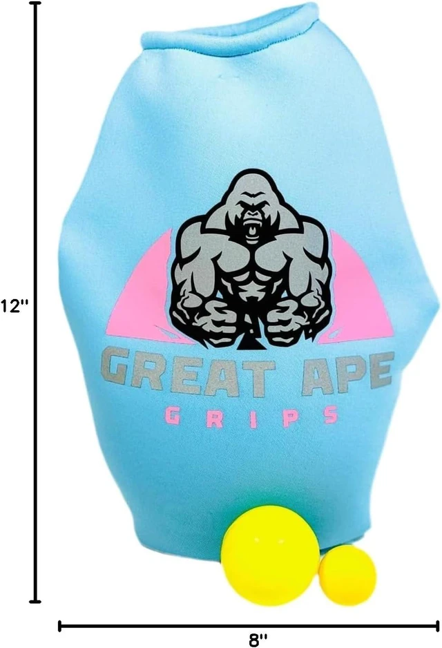 Alt view image 6 of 6 - Great Ape Grips Baby Blue Grip Strength Trainer