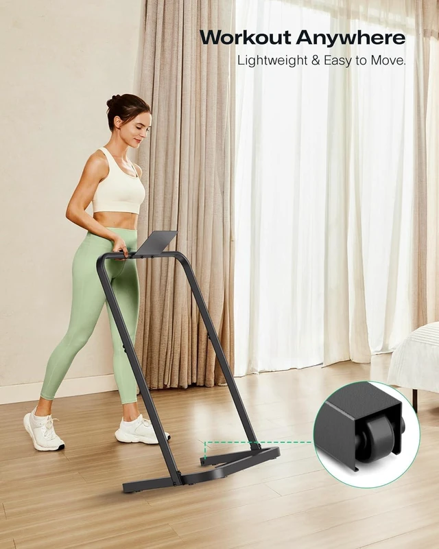 Alt view image 5 of 7 - UREVO Walking Pad Handle Bar Only, Universal Compatible for Walking Pads 23.6'' Wide, Transform WalkingPad Into a Treadmill in Seconds, Easy Moving with Wheels, Quick Assembly, Sturdy Design