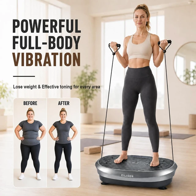 Alt view image 5 of 7 - EILISON FITABS 3D Vibration Platform with Seat for Lymphatic Drainage