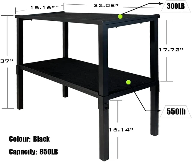 Alt view image 5 of 7 - Adjustable Dumbbell/Kettlebell Rack Stand 500-800LB Heavy Duty
