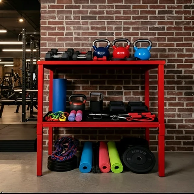 Alt view image 3 of 7 - Adjustable Dumbbell/Kettlebell Rack Stand 500-800LB Heavy Duty