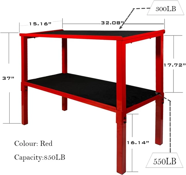 Alt view image 7 of 7 - Adjustable Dumbbell/Kettlebell Rack Stand 500-800LB Heavy Duty