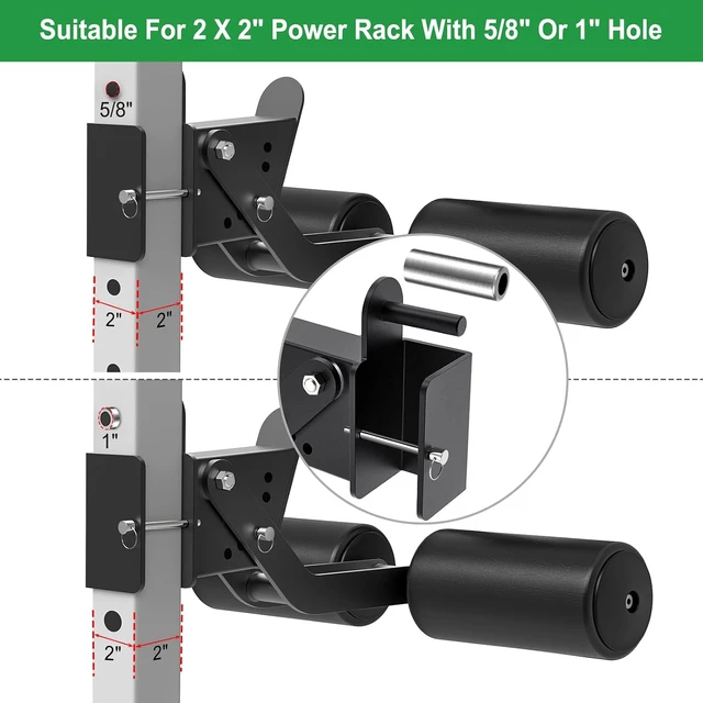 Alt view image 2 of 7 - SELEWARE Squat Rack Attachment for Power Cage with 5/8" or 1" Holes